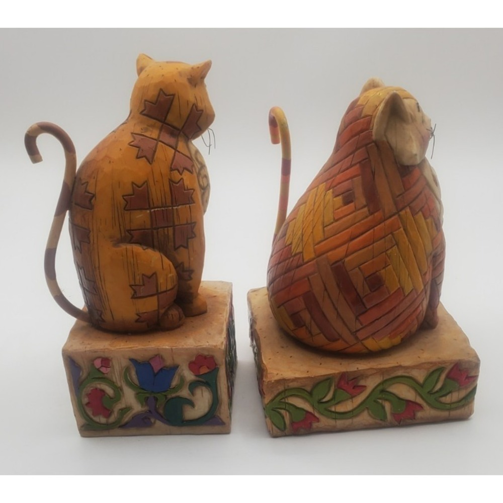 Vintage Jim Shore Heartwood Creek Cat Elijah 114422/ Jasper 114424‎ Ensco Figure - Picture 4 of 9